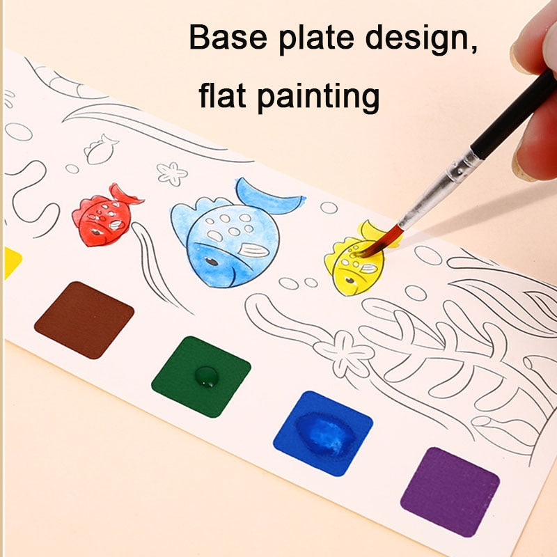 Portable Watercolor Painting Book For Kids