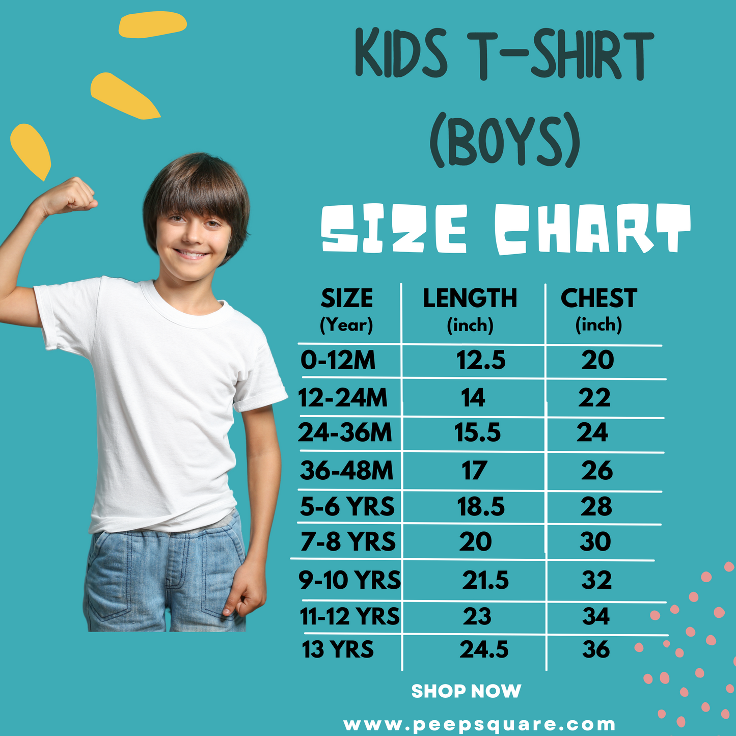 Boys Graphic Printed T-shirt- White
