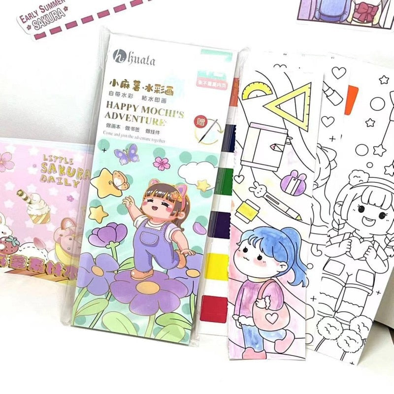 Portable Watercolor Painting Book For Kids