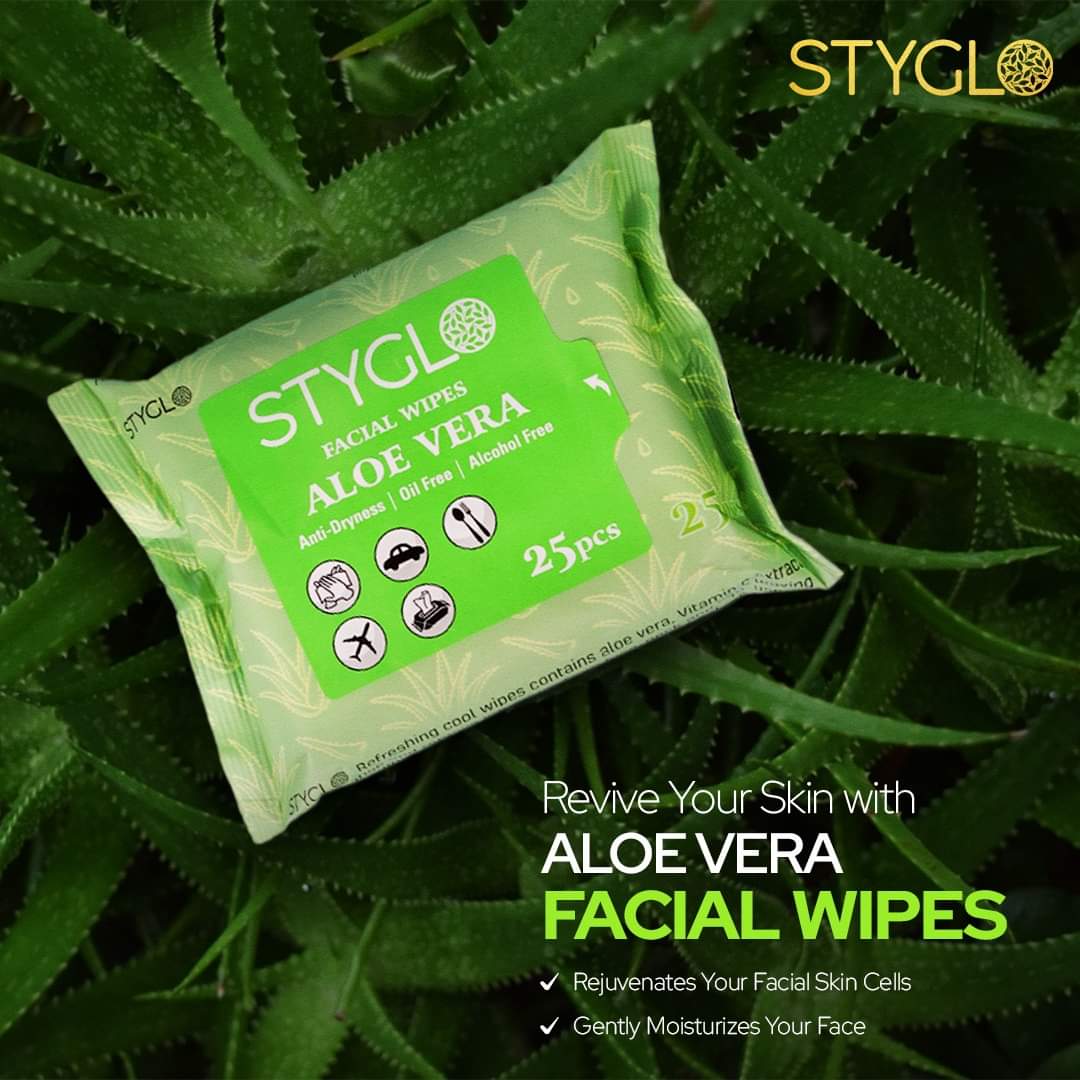 Styglo™- Aloe Vera Facial Wipes