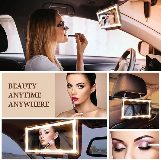 Car Sun Visor Vanity Mirror, makeup mirror with touch control