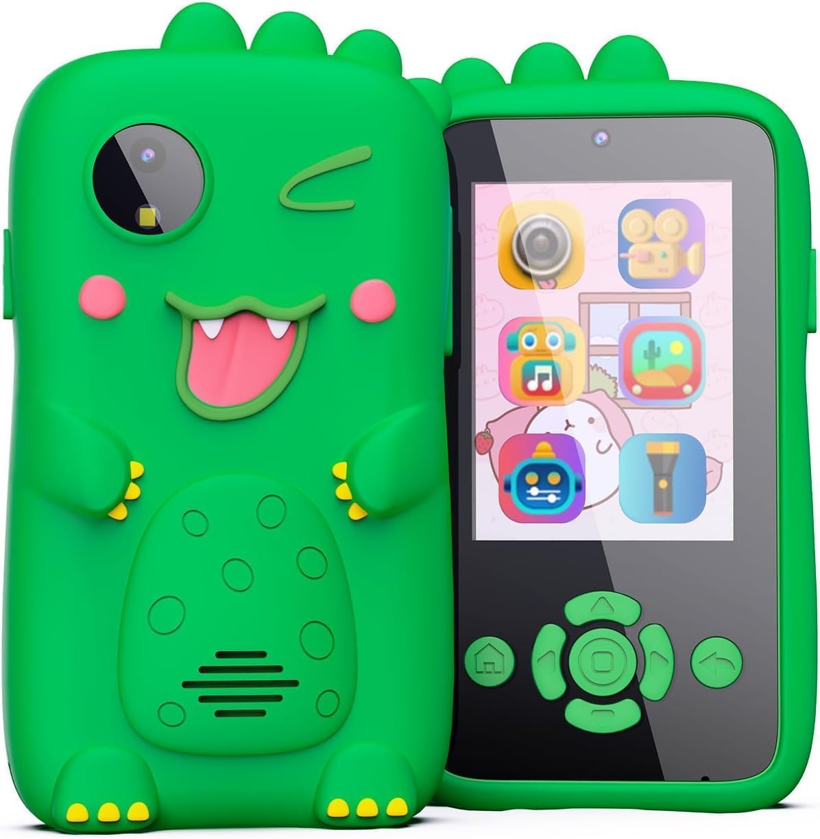 Smart-Phone for Kids (Random colors), Touchscreen, Mp3 Music Player- Dual Camera For Selfies- In Built Games 2.4" Screen 8Mp Camera