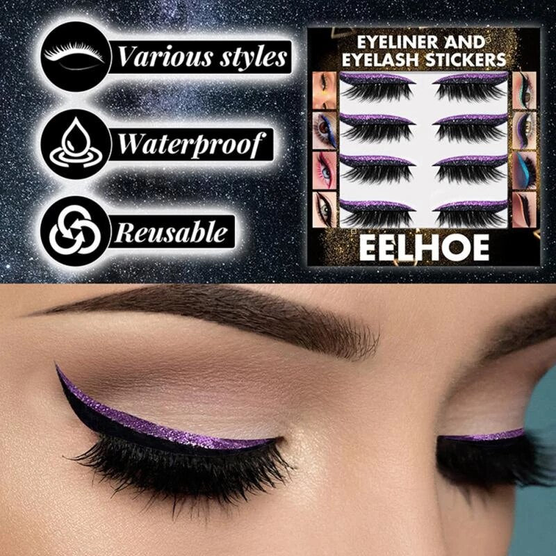 Glitter Eyeliner and Eyelash Sticker