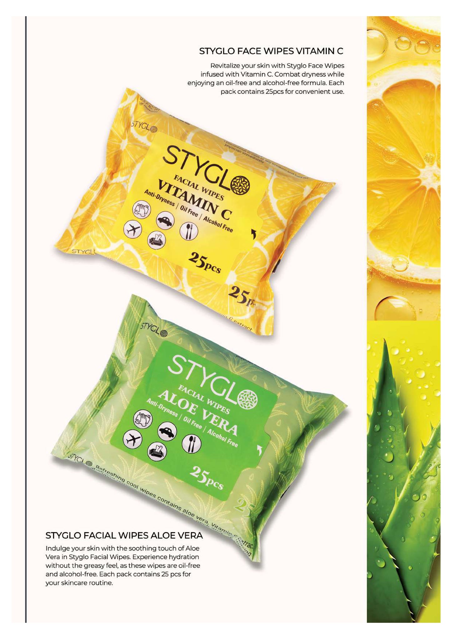 Styglo™ Face Wash Wipes